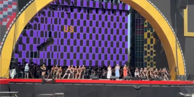 ‘Literally falling apart’: Critics pounce as Trump’s Freedom 250 stage crumbles