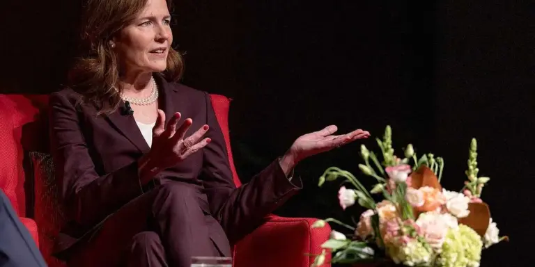 Conservative National Review slams MAGA for ‘abuse of’ Amy Coney Barrett